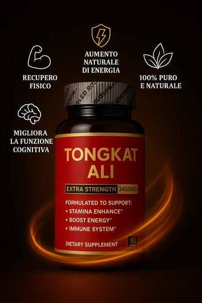 Tongkat Ali Extra Strength 3450MG 💪🏻 Vitalità, resistenza fisica e supporto immunitario